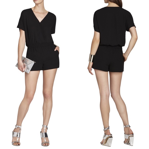 Bcbgmaxazria Quincey Black Short Sleeve 